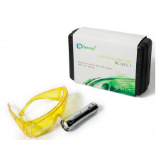 UV набор для поиска утечек в кейсе Becool BC-UV-L-1 (фонарик + очки)