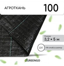 Агроткань застилочная, с разметкой, 5 × 3,2 м, плотность 100 г/м², полипропилен, Greengo, Эконом 50%